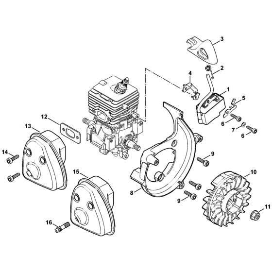 Ignition & Muffler for Stihl BG66