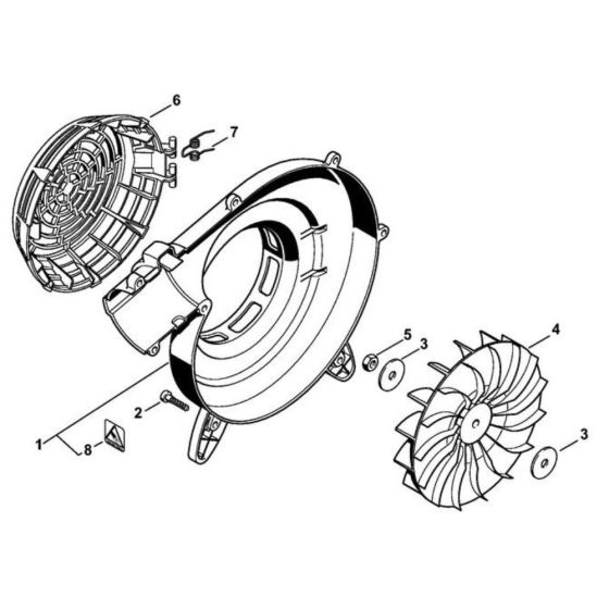 Fan Housing & Wheel for Stihl BG 85