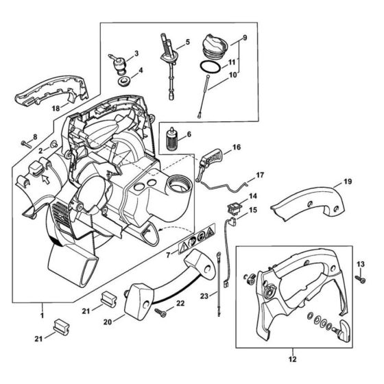 Fan Housing for Stihl BG 85