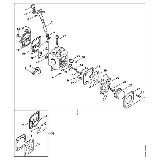 Carburetor C1Q-S50 for Stihl