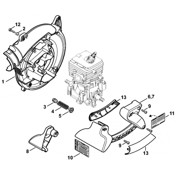 Fan Housing for Stihl BG86