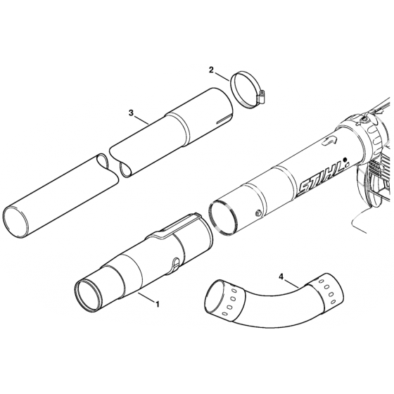 Gutter Cleaning Assembly for Stihl BG86 Blower