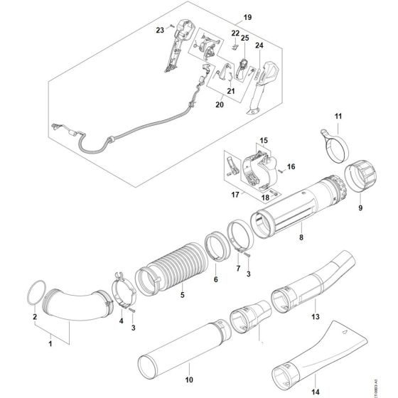 Stihl BGA 300.0 Blower Parts