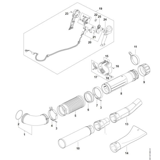 Stihl BGA 300.1 Blower Parts