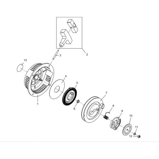 Starter Assembly for Wacker BH22-5000007890 (Petrol) Rev.107 Breakers