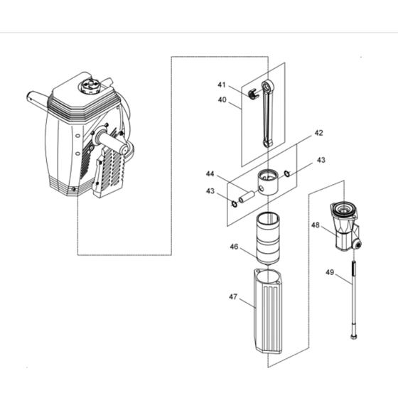 Hammer-1 Assembly for Wacker BH23-5000008333 (Petrol) Rev.100 Breakers