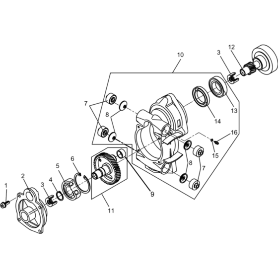 Crankcase Assembly for Wacker BH23-5000008333 (Petrol) Rev.100 Breakers