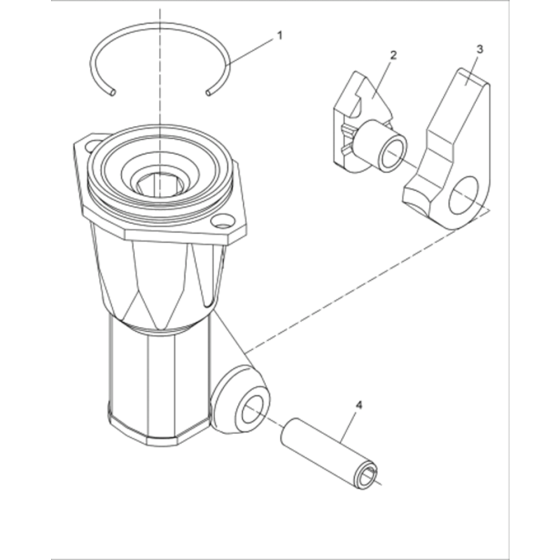 Tool Holder Assembly for Wacker BH23-5000008333 (Petrol) Rev.100 Breakers