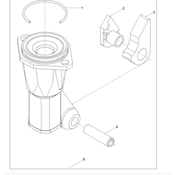 Tool Holder Assembly for Wacker BH23-5000610377 (Petrol) Rev.102 Breakers