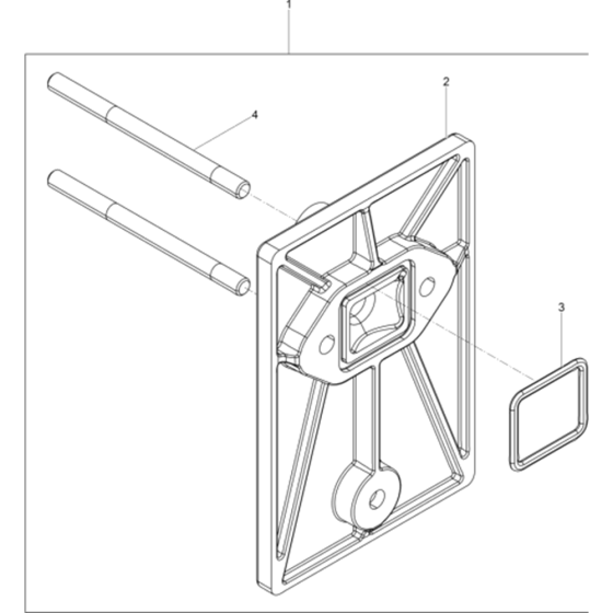 Intermediate Flange Assembly for Wacker BH23-5000610378 (Petrol) Rev.102 Breakers