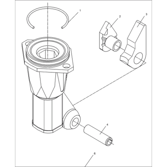 Tool Holder Assembly for Wacker BH23-5000610378 (Petrol) Rev.102 Breakers