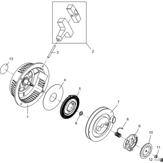 Starter Assembly for Wacker BH23-5000610381 (Petrol) Rev.102 Breakers