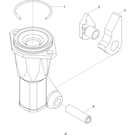 Tool Holder Assembly for Wacker BH23-5000007891 (Petrol) Rev.109 Breakers