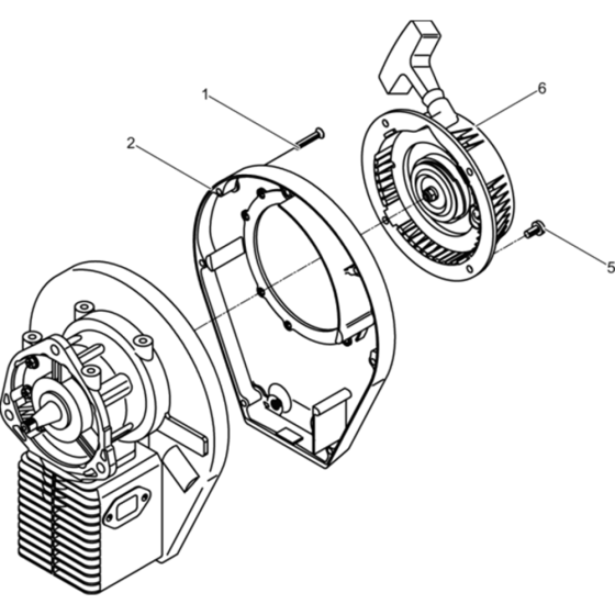 Gas Engine Assembly for Wacker BH23-5000007891 (Petrol) Rev.109 Breakers