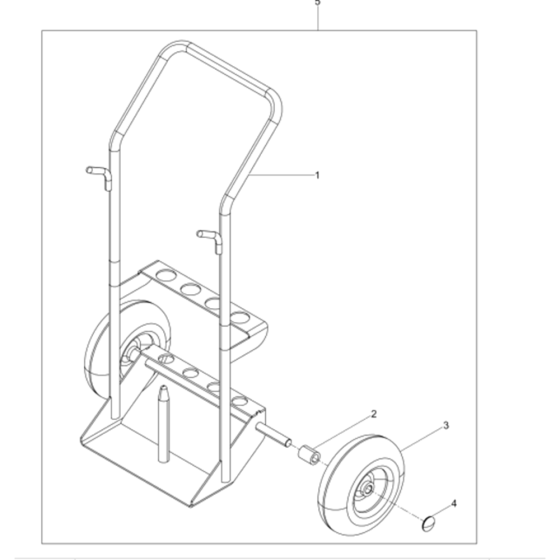 Cart Transportation-1 Assembly for Wacker BH23-5000610292 (Petrol) Rev.104 Breakers