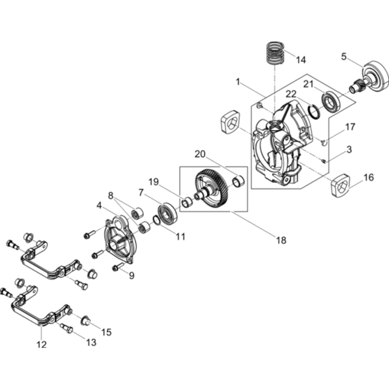 Crankcase Assembly for Wacker BH23-5000610292 (Petrol) Rev.104 Breakers