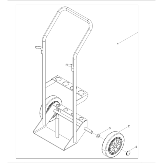 Cart Transportation Assembly for Wacker BH23-5000007894 (Petrol) Rev.109 Breakers