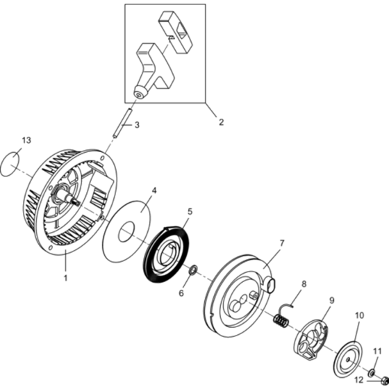 Starter Assembly for Wacker BH24 5000610385 (Petrol) Rev.102 Breakers