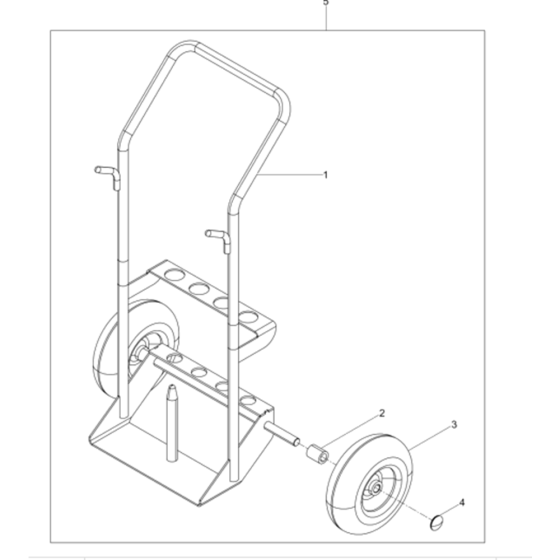 Cart Transportation-1 Assembly for Wacker BH24-5000008994 (Petrol) Rev.105 Breakers