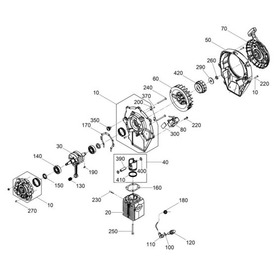 Engine Assembly for BH40