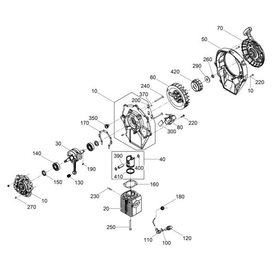 Engine Assembly for Wacker BH40