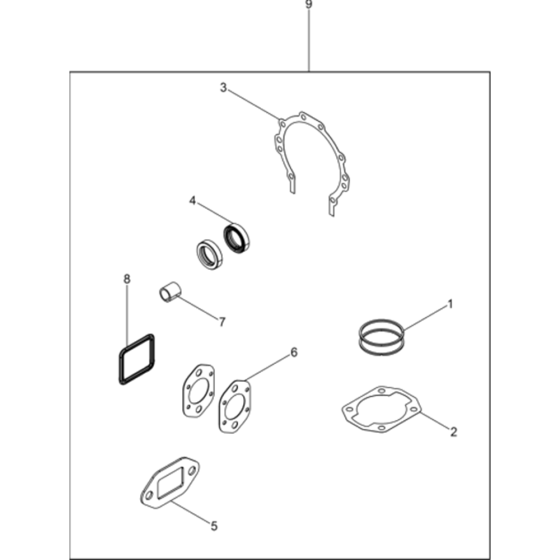 Repair Kit WM 80 Piston Ring Assembly for Wacker BH65 5100004033 (Petrol 25x108) Rev.103 Breakers