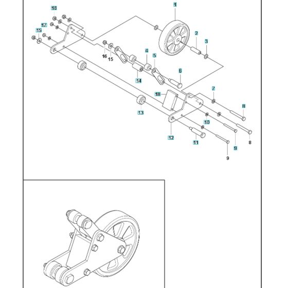 Wheel Assembly for Husqvarna