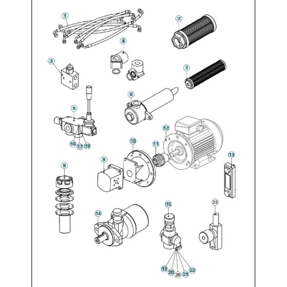 Hydraulic Assembly for BLASTRAC
