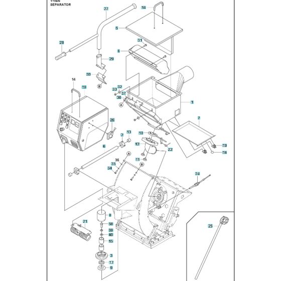 Separator Assembly for BLASTRAC