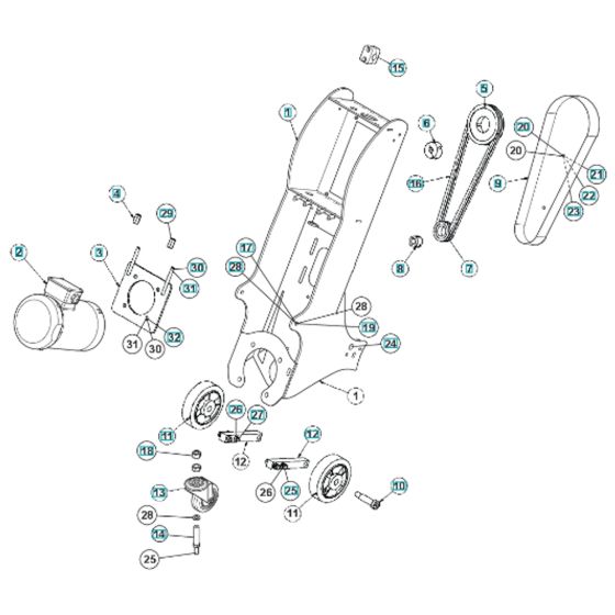 Chassis Assembly for BLASTRAC