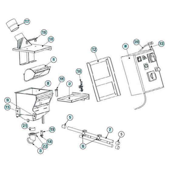 Separator Assembly for BLASTRAC