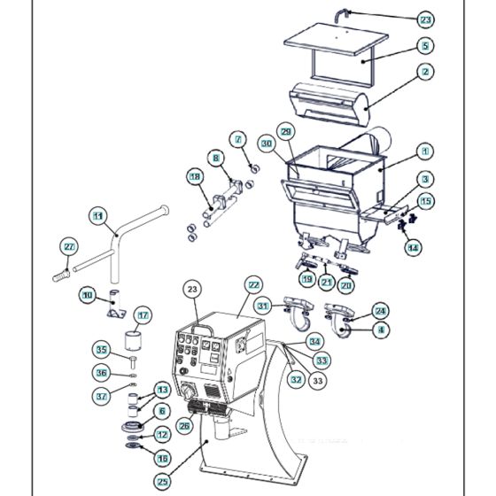 Separator Assembly for BLASTRAC 2-20DT