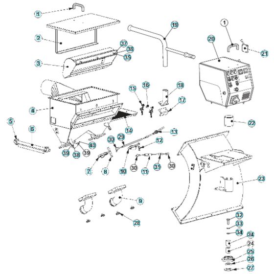 Separator Assembly for BLASTRAC 2-30DS