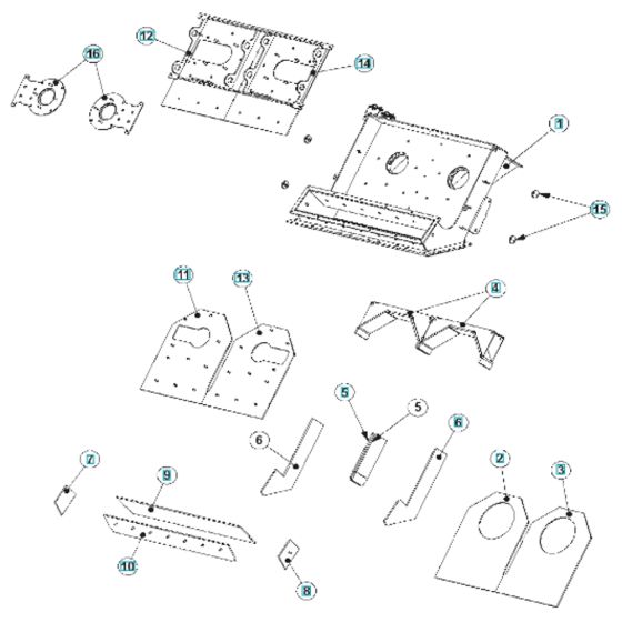 Housing Assembly for BLASTRAC 2-48DS
