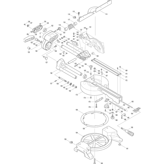 Stand Assemby for Makita BLS713 Mitre Saw