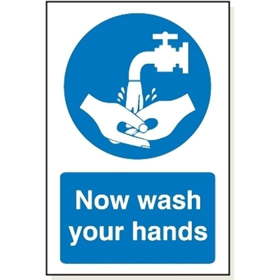 Wash Hands S/Adhesive