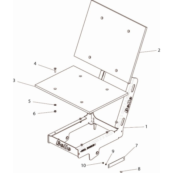 Optional Equipment - Flatbed Assembly for Belle BMD 300 Mini Dumper