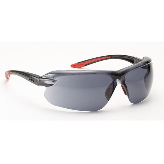 BOLLE IRI-S Safety Spectacle Ultra-Enveloping Frame Anti Scratch Lens Smoke
