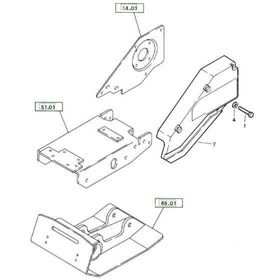 Bomag BP 15/45D Covering Assembly