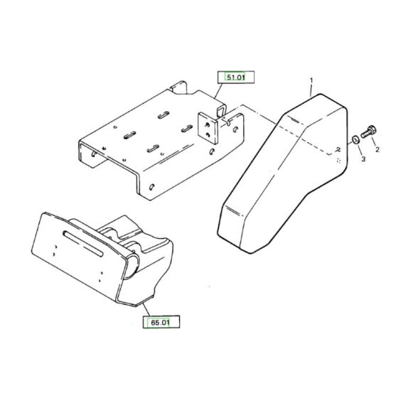 Covering Assembly for Bomag BP 10/36