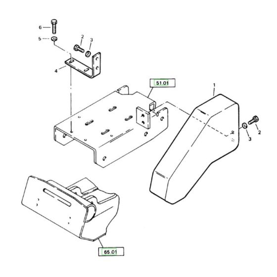 Covering Assembly for Bomag BP 10/36