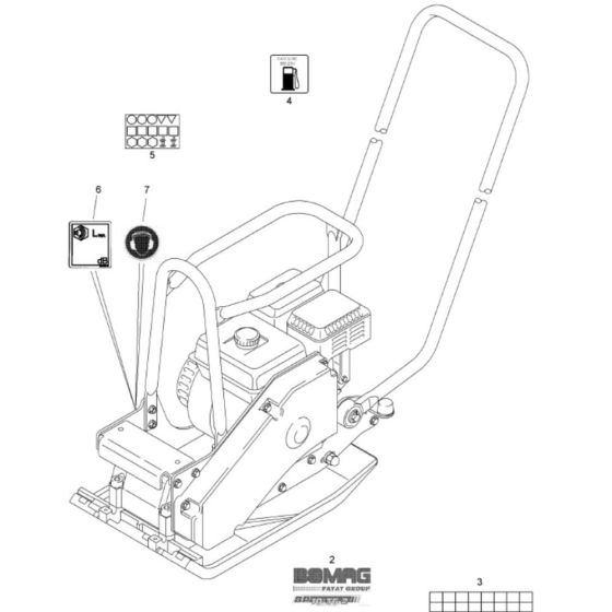 Decals Assembly for Bomag