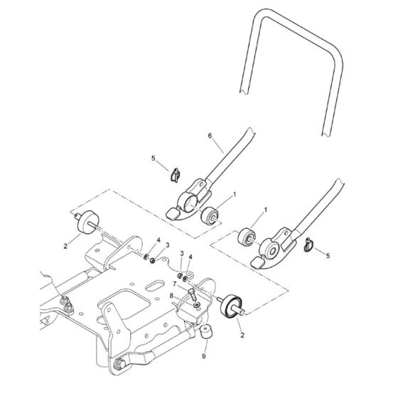 Steering Handle for Bomag BP 12/50 A