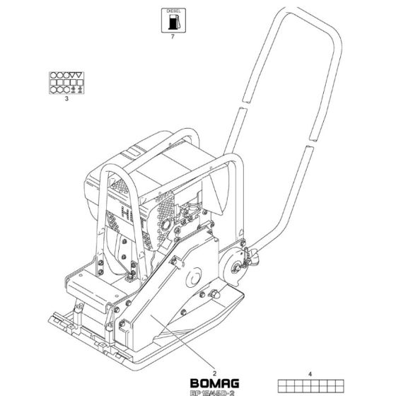 Decals/Manual for Bomag BP 15/45 D-2