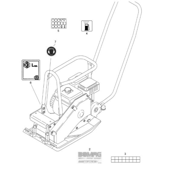 Decals Assembly for Bomag BP 18/45