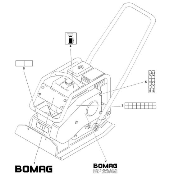 Decals for Bomag Compactors