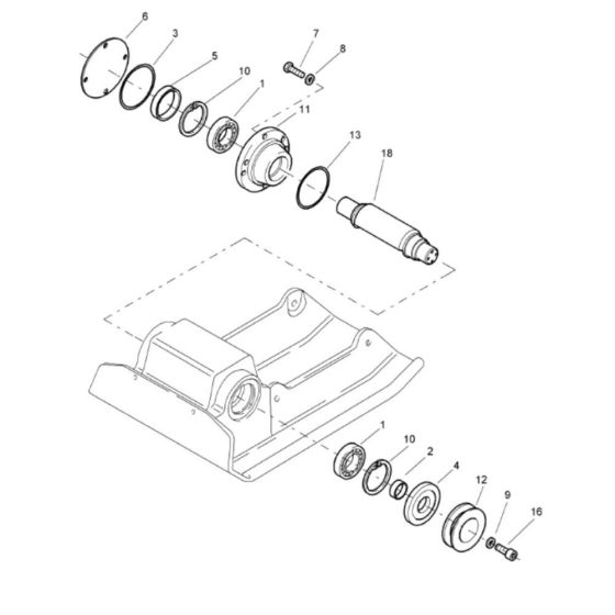 Exciter Unit for Bomag Compactors