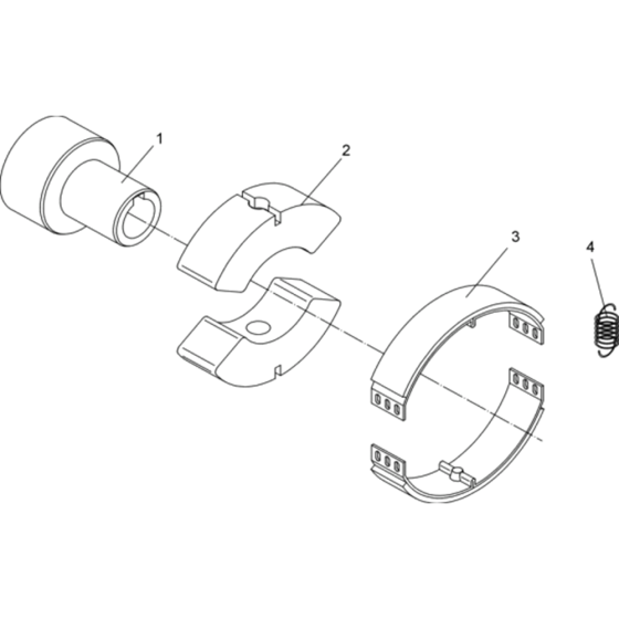 Centrifugal Clutch Assembly for Wacker BPS1135A-5000007425 (Petrol) Rev.100 Reversible Plate Compactor