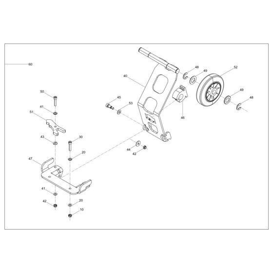 Trolley Assembly for Wacker BPS1135Bw