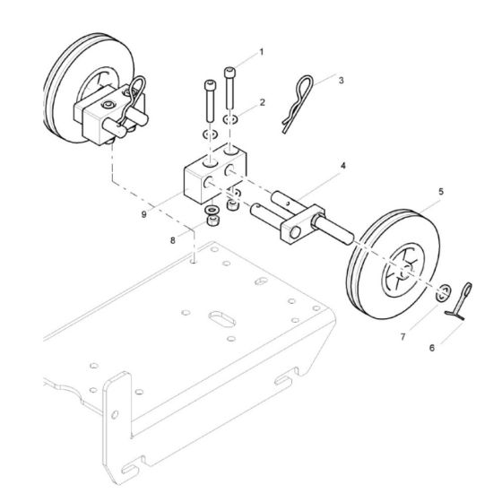 Bomag BPS1845 Wheels Assembly